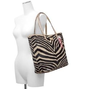 Coach Zebra Canvas Tote